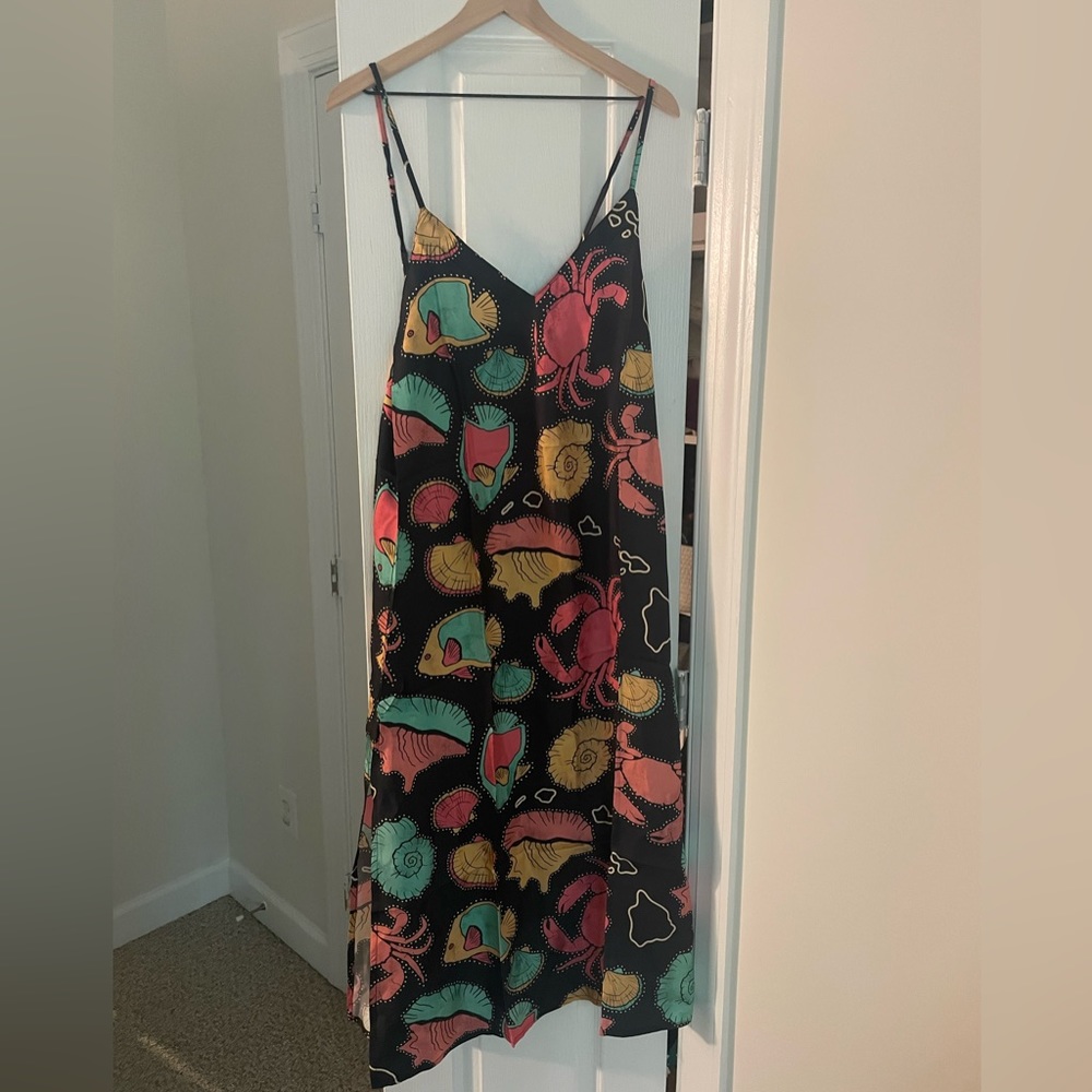 Kenny Flowers NWT Tropical Silk Dress The Big Island